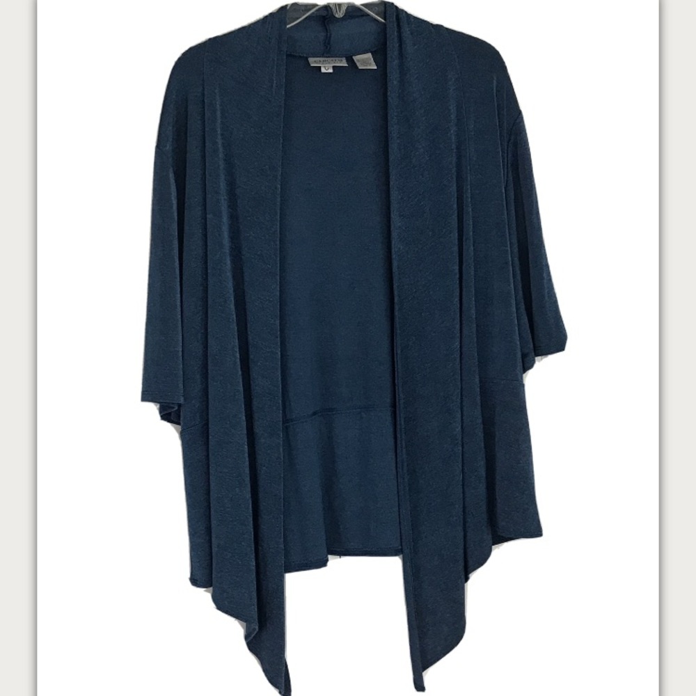 Chico’s Travelers 3 Teal High Low Jacket Cardigan